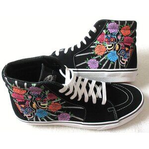 Vans Men's Sk8-Hi Dia De Los Muertos Day of the Dead Glow in the Dark Shoes NIB